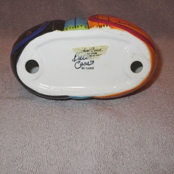 Vtg Laurel Burch Rainbow Cats Sculpture Feline Kitty Trio Hand Painted Signed - Picture 11 of 12